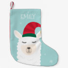 Cute Llama Kids Christmas Stocking