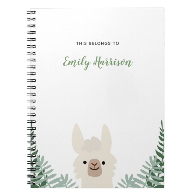 Cute Llama Notebook (Front)
