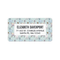Cute Llama Pattern on Polka Dots