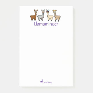 Cute Llama Post-It Notes