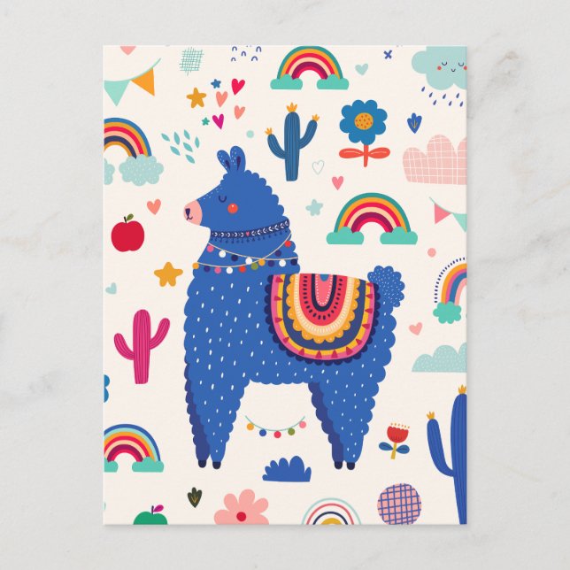 Cute llama postcard (Front)