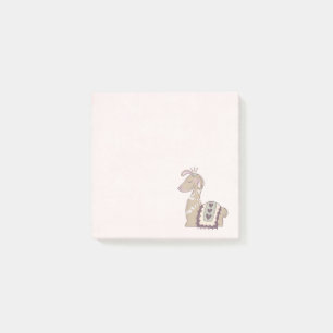 Cute Llama Princess Wearing a Crown Post-it Notes