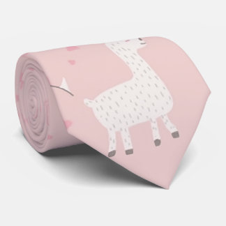 Cute llama seamless  tie