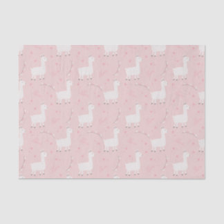 Cute llama seamless tissue paper