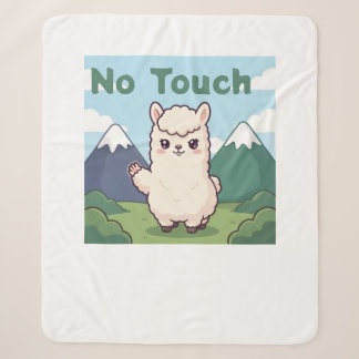 Cute Llama Sherpa Blanket
