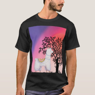 Cute Llama Sunset T-Shirt