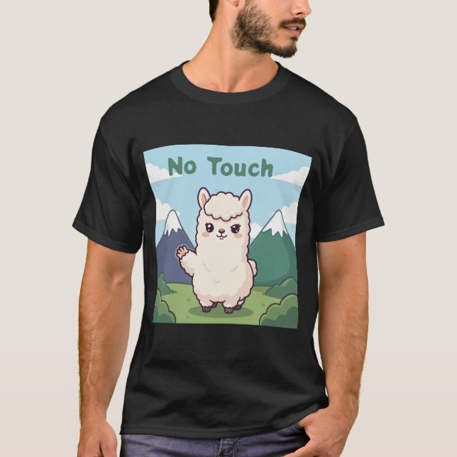 Cute Llama  T-Shirt (Front)