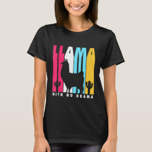 Cute Llama with No Drama T-Shirt