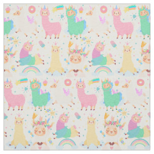 Cute Llamas Fabric