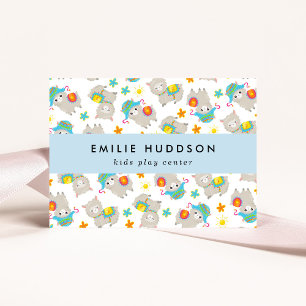 Cute Llamas, Kids Play Centre, Activity Centre Business Card