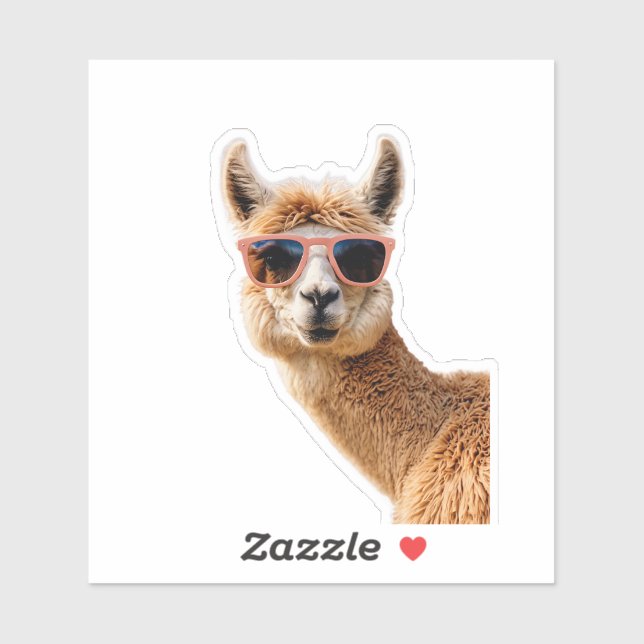 Cute Lllama With Sunglasses On (Sheet)