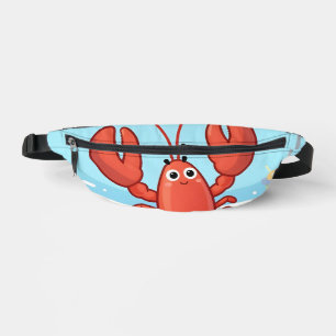 Cute lobster at the beach bum bags