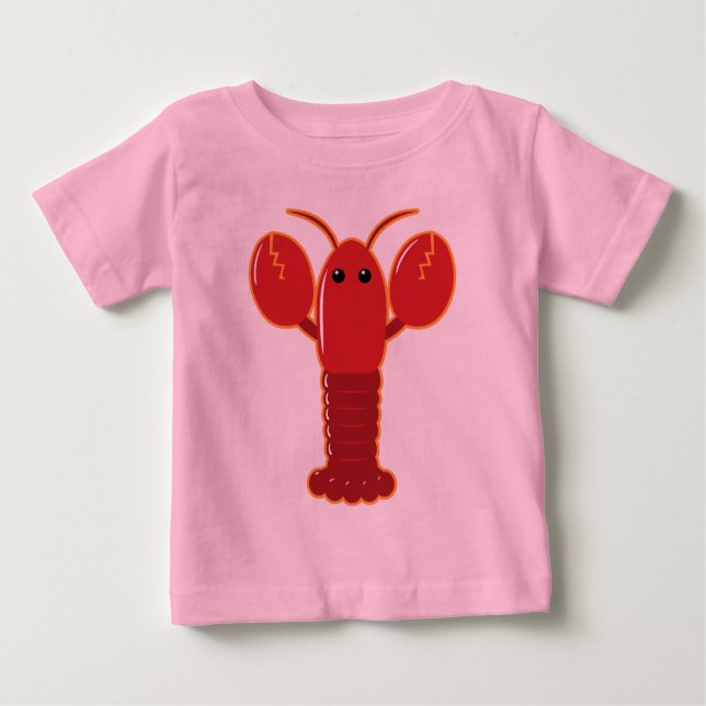 Cute Lobster Baby T-Shirt (Front)