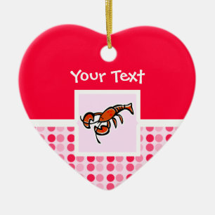 Cute Lobster Ceramic Ornament