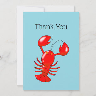 Cute Lobster  Thank You Card