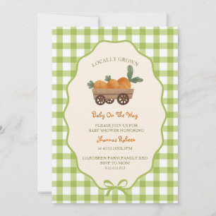 Cute Locally Grown Farmer's Baby Shower Invitation