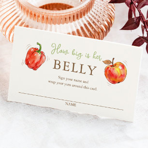 Cute Locally Grown How big is her belly Card