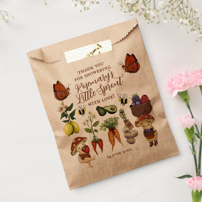 Cute Locally Grown Little Sprout Baby Shower Favour Bag (Sealed)