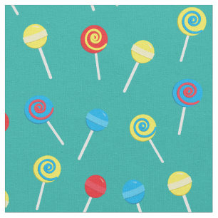 Cute Lollipops Kids Candy Colourful Fabric