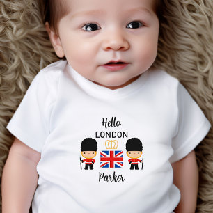 Cute London Guards Baby Boy Name British T-Shirt