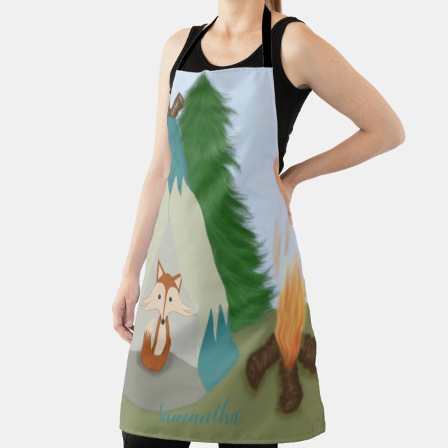 Cute Lone Fox Apron (Insitu)