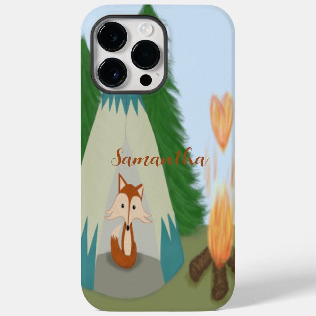 Cute Lone Fox Case-Mate iPhone Case (Back)