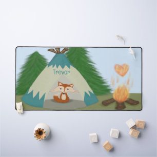 Cute Lone Fox Desk Mat