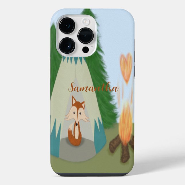 Cute Lone Fox iPhone Case (Back)