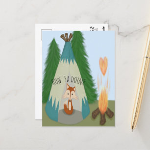 Cute Lone Fox Postcard