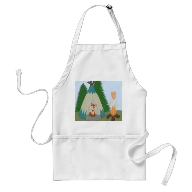 Cute Lone Fox Standard Apron (Front)