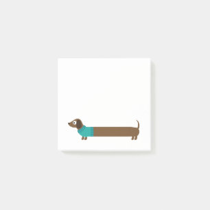 Cute Long Dachshund Illustration Post-it Notes