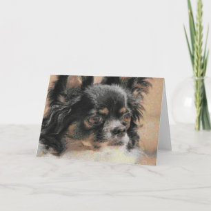 Cute Long Hair Chihuahua Greeting Card