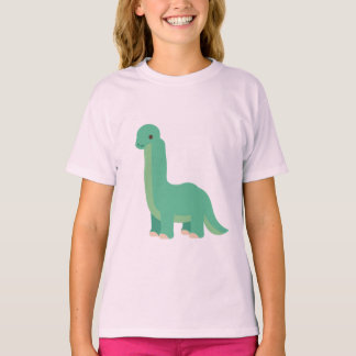 Cute Long Neck Dinosaur – Adorable Cartoon Dinosau T-Shirt