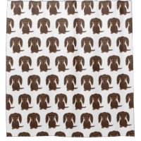 Cute Longhaired Chocolate Brown Dachshund Pattern