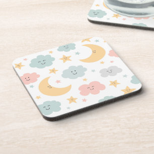 Cute Looking  in the Sky Pattern Coaster