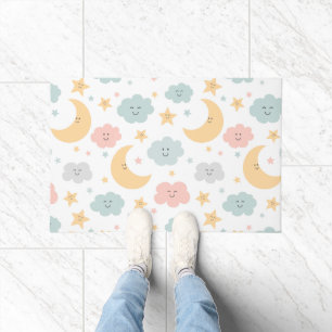 Cute Looking in the Sky Pattern Doormat