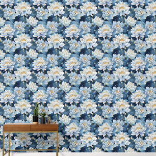 Cute Lotus flower tiled pattern  Wallpaper