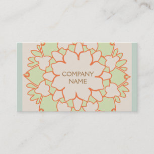 Cute Lotus Natural Holistic Health and Beauty Business Card