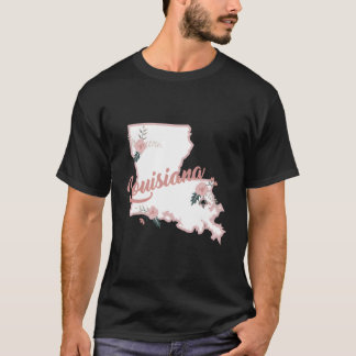 Cute Louisiana State Floral Rose T-Shirt