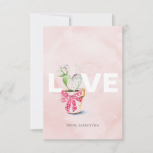 Cute Love and Heart Kids Classroom Valentine Card