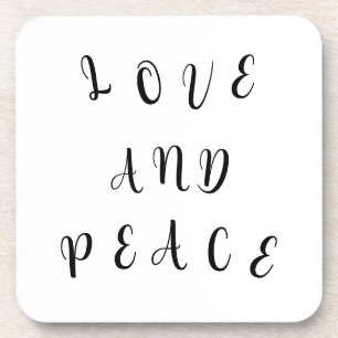 Cute Love And Peace Coaster