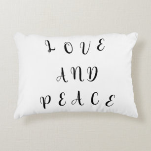 Cute Love And Peace Decorative Cushion