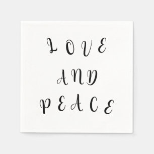 Cute Love And Peace Napkin