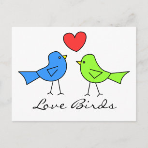 Cute Love Birds Postcard