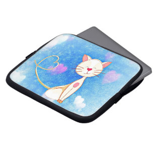 Cute Love Cat Laptop Sleeve