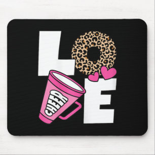 Cute Love Cheer Cheerleader Cheerleading Women Gir Mouse Pad