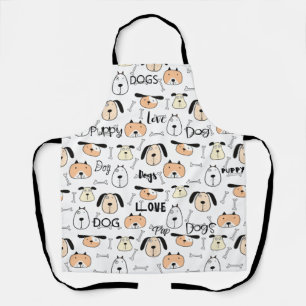 Cute Love Dogs  Apron