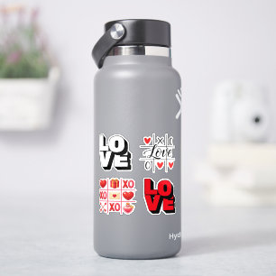 Cute Love Emoji Valentine Sticker Sheet