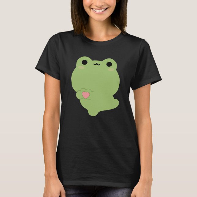 Cute Love Frog T-Shirt (Front)