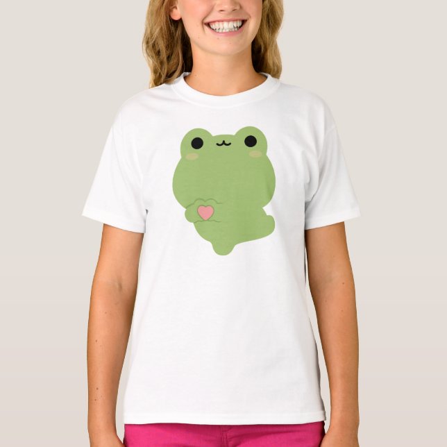Cute Love Frog T-Shirt (Front)